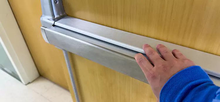 Installing a Push Bar on a Door Colleyville